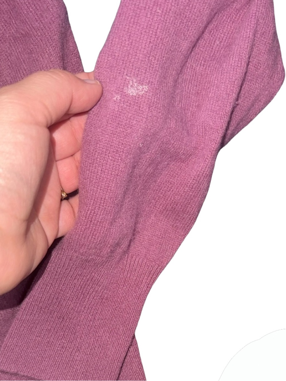 J.Crew 100% Cashmere Crewneck Sweater Plum Purple Size M - Picture 7 of 7